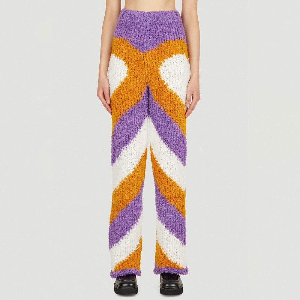 Marco Rambaldi Heart Pile Knitted Trousers Size Medium